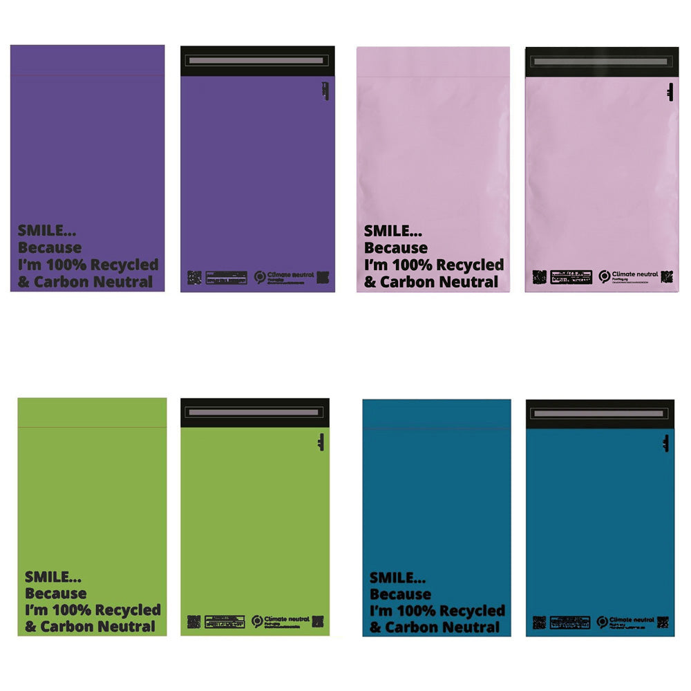 Mailer Bags Mailing Envelope Made From 100% Recycled Material Colourful Parcel Shipping Mailer