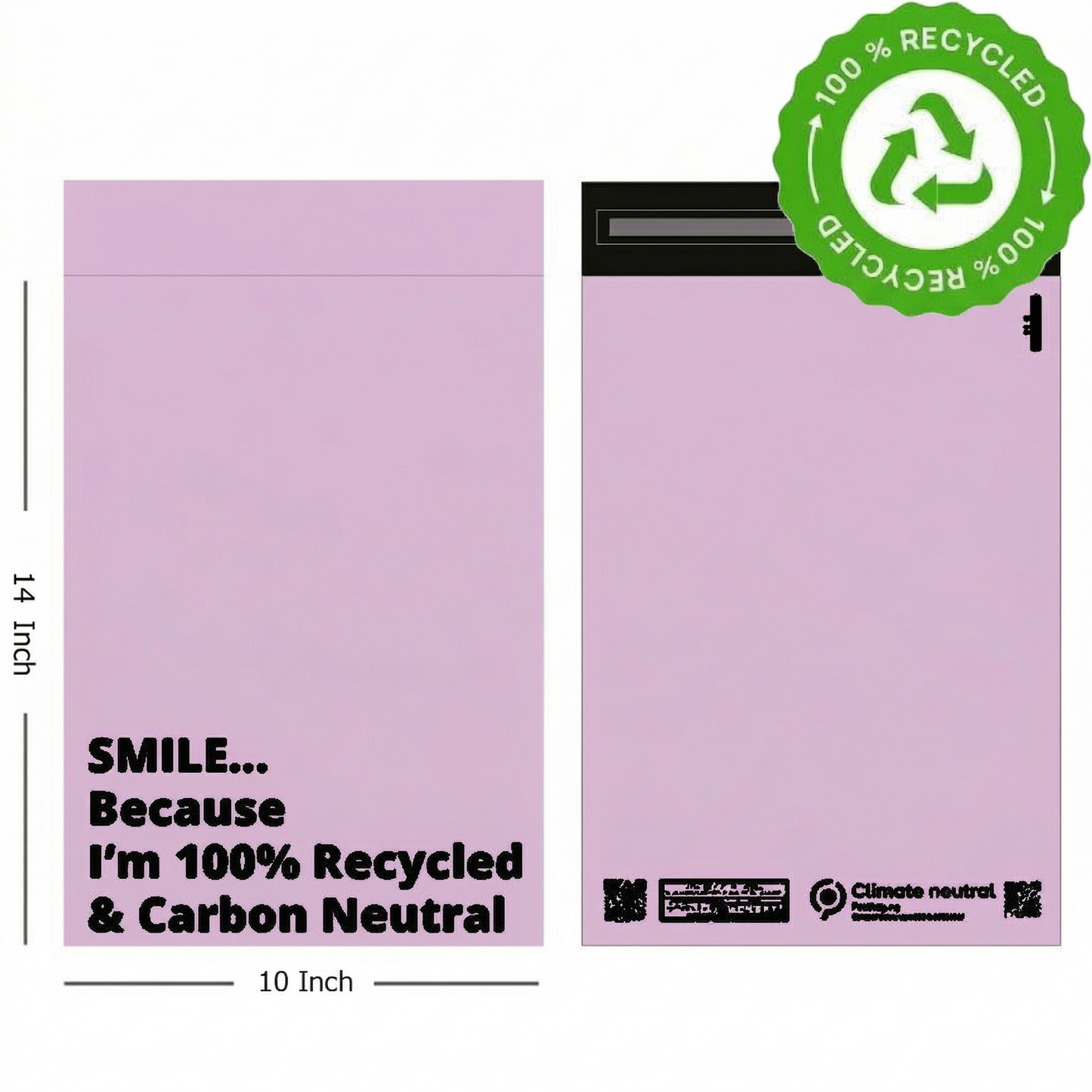 Mailer Bags Mailing Envelope Made From 100% Recycled Material Colourful Parcel Shipping Mailer