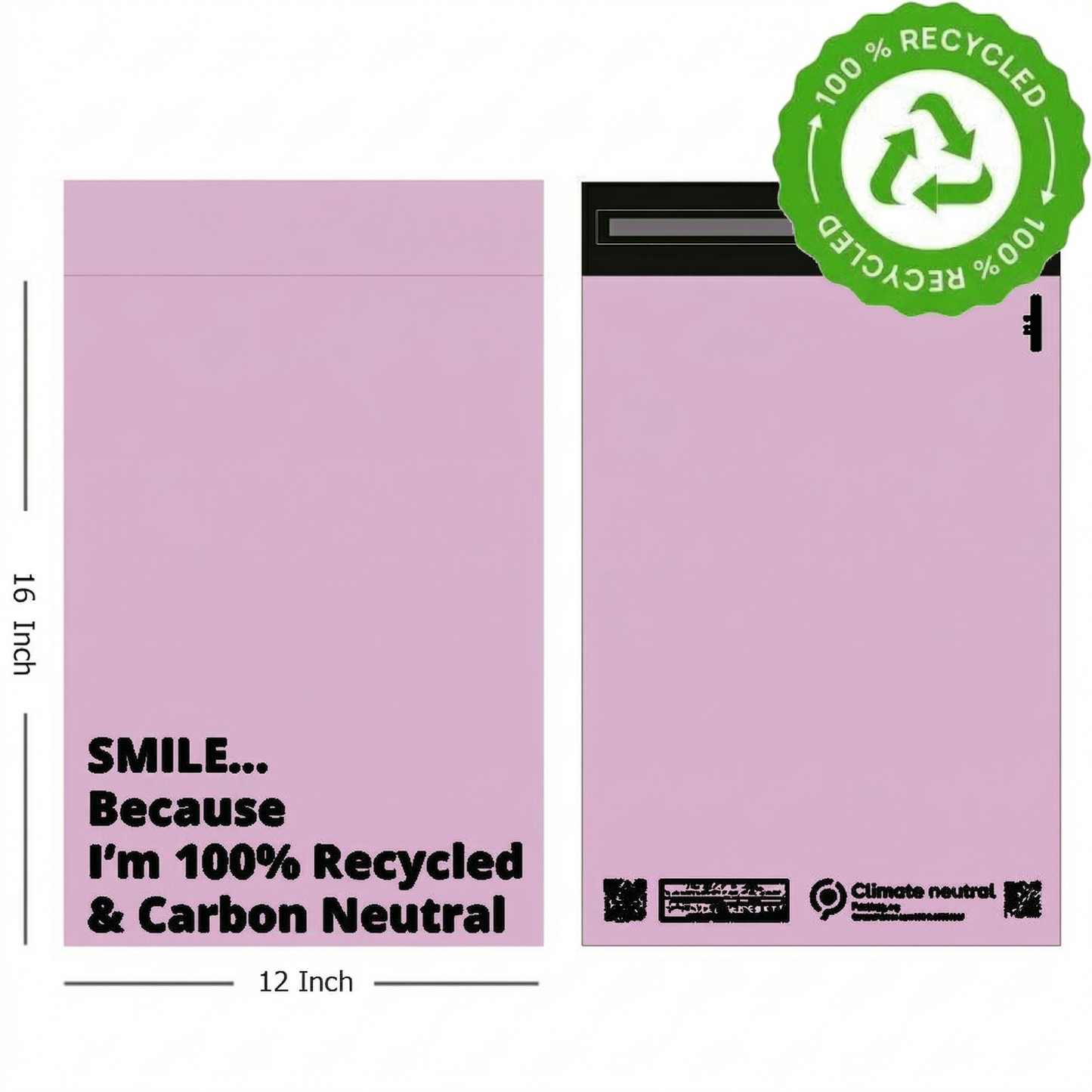 Mailer Bags Mailing Envelope Made From 100% Recycled Material Colourful Parcel Shipping Mailer