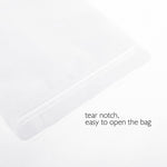 Heavy Duty Frosted Clear Grip Seal Gusset Bags Stand-Up Smell Free Food Grade
