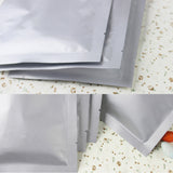 100x Heavy Duty Silver Open Top Bags Flat Sachet Pouch Heat Sealable Smell Free BPA Free