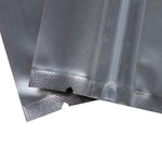 100x Clear/Black Grip Seal Bags Gusset Base Stand Up Pouch Food Packaging BPA/Smell Free