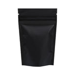 100x Clear/Black Grip Seal Bags Gusset Base Stand Up Pouch Food Packaging BPA/Smell Free