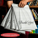 100x Mailer Bag Mailing Postal Bags With Handle For Packaging Shipping Thank You