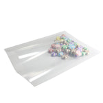 100x Open Top Bags Flat Pouch Both Side Clear Transparent Packing Heat Seal-able
