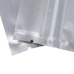 100x Clear White Grip Seal Bags Gusset Base Stand Up Pouch Food Packaging BPA Free Smell Free