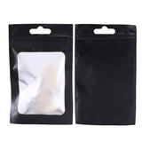 100x Clear Black Grip Seal Bags Flat Pouch For Packaging Art & Craft, Accessories & More - BPA Free