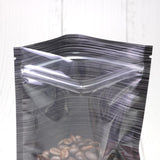 100x Clear Black Stripe Grip Seal Bags Flat Pouch For Food Packaging Heat Seal-able BPA Free Smell Free