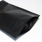 100x Gusset Base Black Grip Seal Bags Stand-Up Pouch Strong Bag BPA Free For Food Packaging