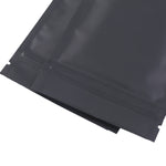 100x Matte Black Grip Seal Bags Flat Pouch For Food Packaging Heat Seal-able BPA Free Smell Free