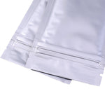 100x Silver Zip Seal Lock Gripseal Bags Flat Pouch Heavy Duty BPA Free Packing