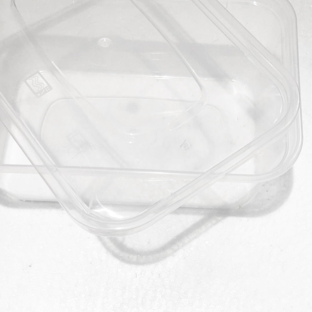 Clear Food Containers With Lids Multipurpose Reusable Clear Plastic BPA Free For Takeaway or Storage